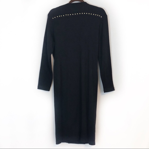 L’eau Vive duster jacket black clay brown suede M - Picture 2 of 5